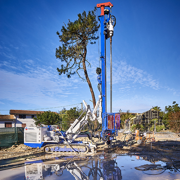 Chantier Cofex Géotechnique - ouvrages fonctionnels - micropieux