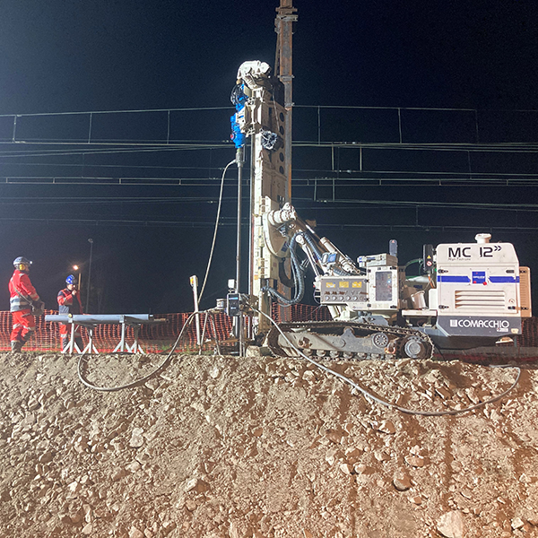 Chantier Cofex Géotechnique - Gare de Montluel
